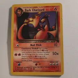 Pokemon Dark Charizard Team Rocket 21/82 1st Edition Rare 80 HP Stage 2 English - Image 1