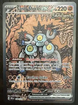 Pokemon Sandy Shocks ex PR EN Special Illustration Rare Full Art Holo 220HP 200 - Image 1