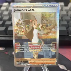 Pokemon TCG Jasmine's Gaze 245/191 Surging Sparks Special Illustration Rare Holo - Image 2