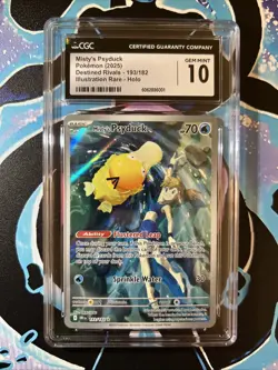 Misty’s Psyduck 193/182 CGC 10 Gem Mint IR Destined Rivals Pokemon - Image 2