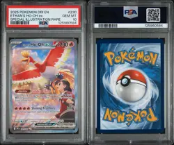 PSA 10 Ethan's Ho-Oh ex 230/182 Pokemon Destined Rivals Holo SIR Gem Mint - Image 3