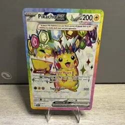 Pokemon Pikachu ex SV8 Surging Sparks Special Illustration 219/191 Holo 200 HP - Image 1