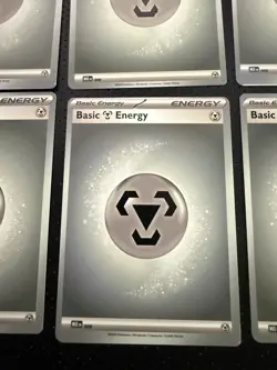 Pokemon Mega Evolution Steel Energy Error Miscut Misaligned Error NM - Image 4