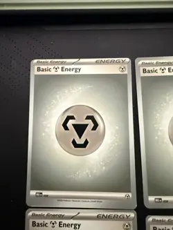 Pokemon Mega Evolution Steel Energy Error Miscut Misaligned Error NM - Image 5