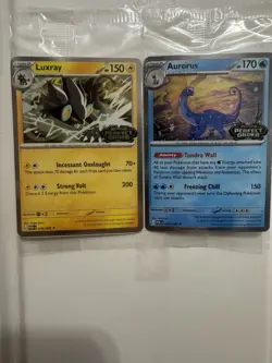Aurorus + Luxray Cosmo Pokemon Perfect Order Stamped Promo Sealed / Brand New - Image 1