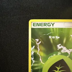 2006 Pokemon EX Holon Phantoms Grass Energy Holo #105/110 DMG - Image 2