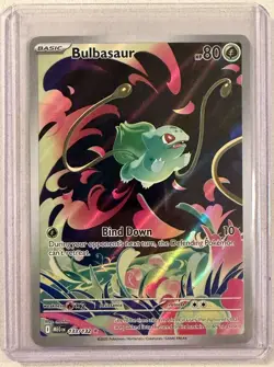 Pokemon Bulbasaur 133/132 Me01: Mega Evolution Illustration Rare Holo 80 HP - Image 1