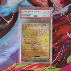 Pokemon Pikachu ex 236/187 Sv8a Terastal Fest Ultra Rare Holo 2024 PSA 10 - Image 1