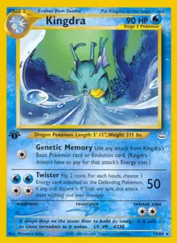 Kingdra (19/64) [Neo Revelation 1st Edition] Lightly Played 1st Edition Normal - Image 1