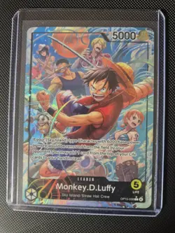 Monkey D Luffy OP15-098 Leader Alt Art Adventure On Kami’s Island One Piece TCG - Image 1