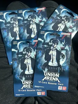 Solo Leveling Union Arena Booster Pack Lot 5x English🎊SEALED UE17BT Bandai TCG - Image 1