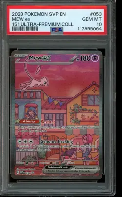 PSA 10 GEM MINT Pokemon Mew EX 151 Ultra Premium Collection SVP053 - Image 1