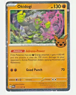 Okidogi Holo Rare Pokemon 2024 Trick or Trade Cosmos #111/167 - NM - Image 1