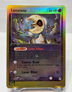 Lunatone 8/100 Reverse Holo Rare Ex Sandstorm Pokemon 7472 - Image 1