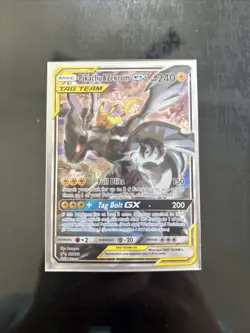 FULL ART Pikachu & Zekrom GX Tag Team ULTRA RARE SM168 Pokemon Holo Promo - LP - Image 1