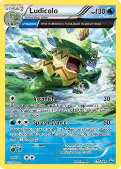 Ludicolo (Alpha) Rare XY - Primal Clash 37/160 NM Normal - Image 1