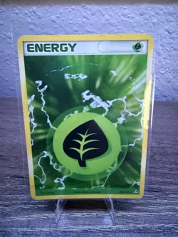 Pokemon TCG Grass Energy Holo Card 105/110 Holon Phantoms HP Condition - Image 1