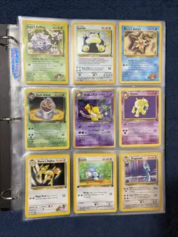 🔥145x Holo Rare Vintage WOTC Pokemon Card Lot+Binder 1st Shadowless Base Rocket - Image 3