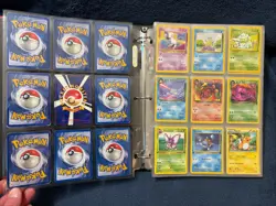 🔥145x Holo Rare Vintage WOTC Pokemon Card Lot+Binder 1st Shadowless Base Rocket - Image 4