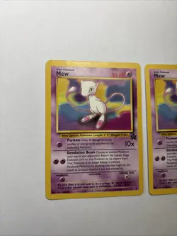 2x Mew #8 Pokemon The Movie Black Star Promo 1999 WOTC Pokemon Card TCG Lot NM+! - Image 2