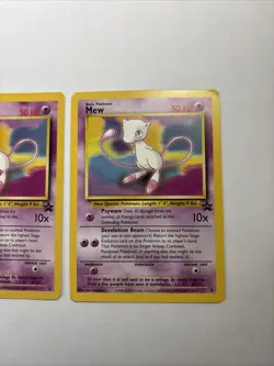 2x Mew #8 Pokemon The Movie Black Star Promo 1999 WOTC Pokemon Card TCG Lot NM+! - Image 3