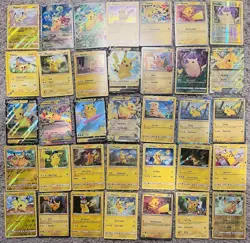 Pokemon Tcg Pikachu Card Lot x35 - No Duplicates - All NM - Image 1