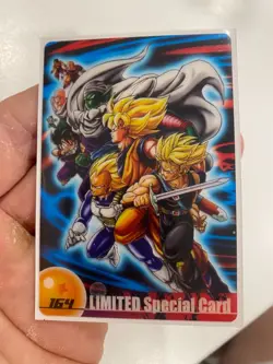 DRAGON BALL Z DBZ MORINAGA WAFER CARD CARDDASS LIMITED SPECIAL CARTE 164 JAP NM - Image 3