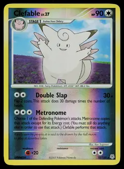 Pokemon Card - Clefable Diamond and Pearl 22/130 Rare Reverse Holo - Image 1