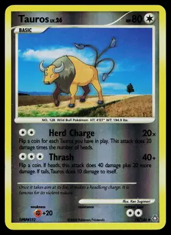Pokemon Card - Tauros Legends Awakened 74/146 Uncommon Reverse Holo - Image 1