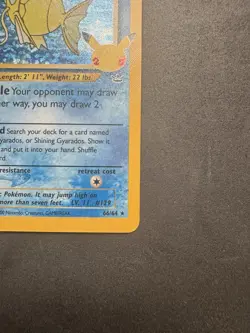 Pokemon TCG Celebrations Classic Collection Shining Magikarp Holo Card 66/64 - Image 5
