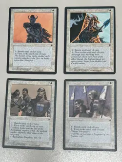 Icatian Infantry all 4 V as Set MTG - Fallen Empires - Englisch ©1994 NM/EX - Image 1