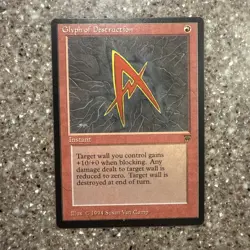 MTG Magic The Gathering Glyph of Destruction Legends Vintage NM/M - Image 1