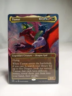 MTG Tiamat Borderless - Adventures in the Forgotten Realms #298 - Image 1