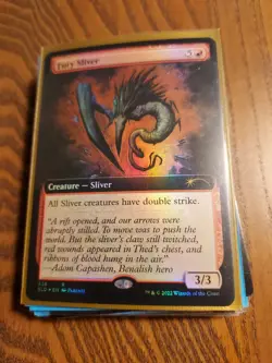 (FOIL Extended) x1x Fury Sliver 638 (SLD) Secret Lair MtG - Image 1