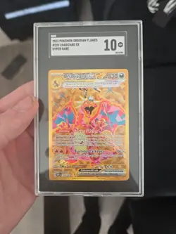 SGC 10 2023 POKEMON OBSIDIAN FLAMES HYPER RARE #228 CHARIZARD EX - Image 1