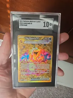 SGC 10 2023 POKEMON OBSIDIAN FLAMES HYPER RARE #228 CHARIZARD EX - Image 2
