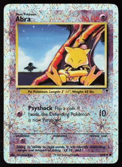 2002 Pokemon Legendary Collection Reverse Holo Foil /110 Abra #67 LP/NM - Image 1