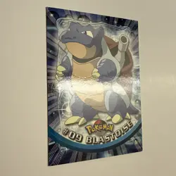 Blastoise #9 1999 Topps Pokemon TV Animation - Blue Logo, LP - Image 2
