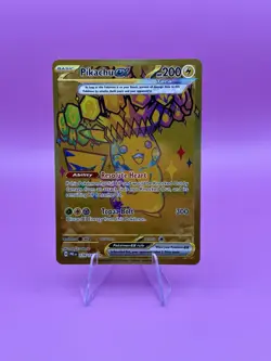 Pokemon Pikachu ex 179/131 Hyper Rare Gold Full Art Prismatic Evolutions NM - Image 3