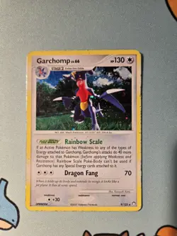 [HP] Garchomp 9/123 Holo Rare Mysterious Treasures Pokemon TCG DP 2007 - Image 1