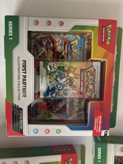 3X — Pokemon TCG First Partner Illustration Collection Series 1 New Sealed - Image 2