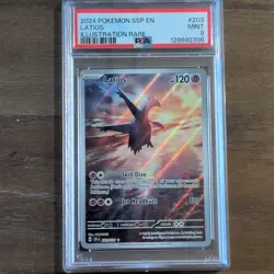 Pokemon Latios 203/191 Sv08 Surging Sparks Illustration Rare Holo PSA 9 SSP - Image 1