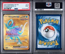 2025 Pokemon Temporal Forces #215 Walking Wake ex Hyper Rare PSA 9 - Image 3