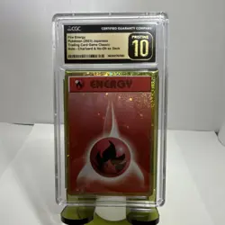 CGC Pristine 10 Fire Energy Pokemon TCG Classic 2023 Japanese Holo - Image 1