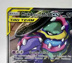 Pokemon Muk & Alolan Muk GX TAG TEAM Full Art Ultra Rare Holo 197/214 - Image 2