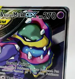 Pokemon Muk & Alolan Muk GX TAG TEAM Full Art Ultra Rare Holo 197/214 - Image 3