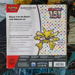 Pokemon TCG: Scarlet & Violet-151 Alakazam EX Collection Box New Sealed EN 820650855269 - Image 2