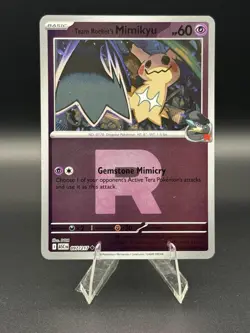 Pokemon Ascended Heroes Team Rocket’s Mimikyu 097 Rocket "R" Logo Reverse Holo - Image 1