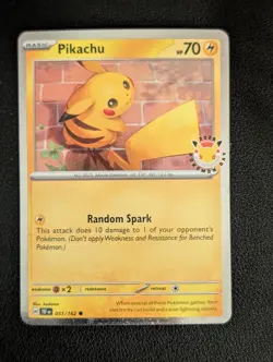 Pikachu Pokemon Day 2026 Stamped 051/162 NM - Image 1