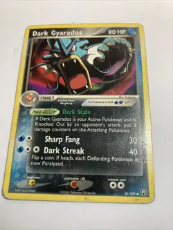 Well Played, English - 1 x Pokemon Dark Gyarados - 36/109 - Uncommon EX Team - Image 1